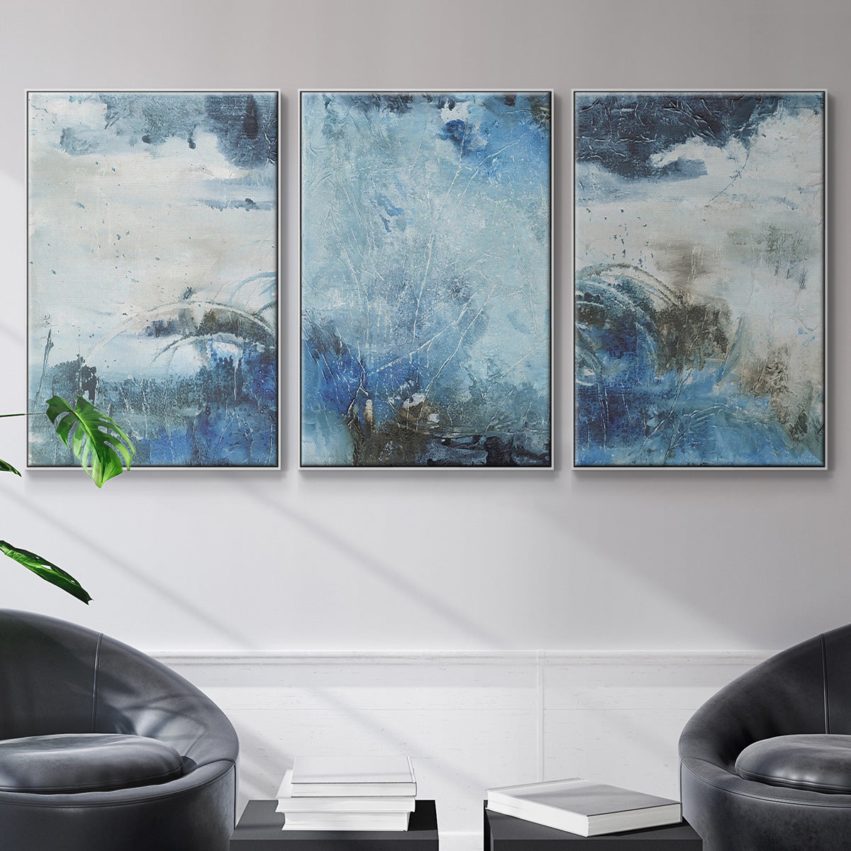 Coastal Seas I - Floater Framed Canvas Set