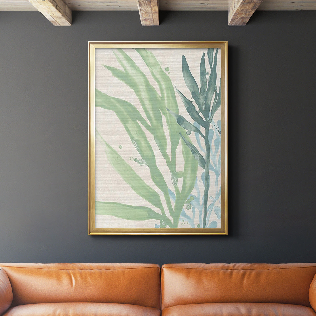 Swaying Seagrass IV - Modern Framed Canvas Print