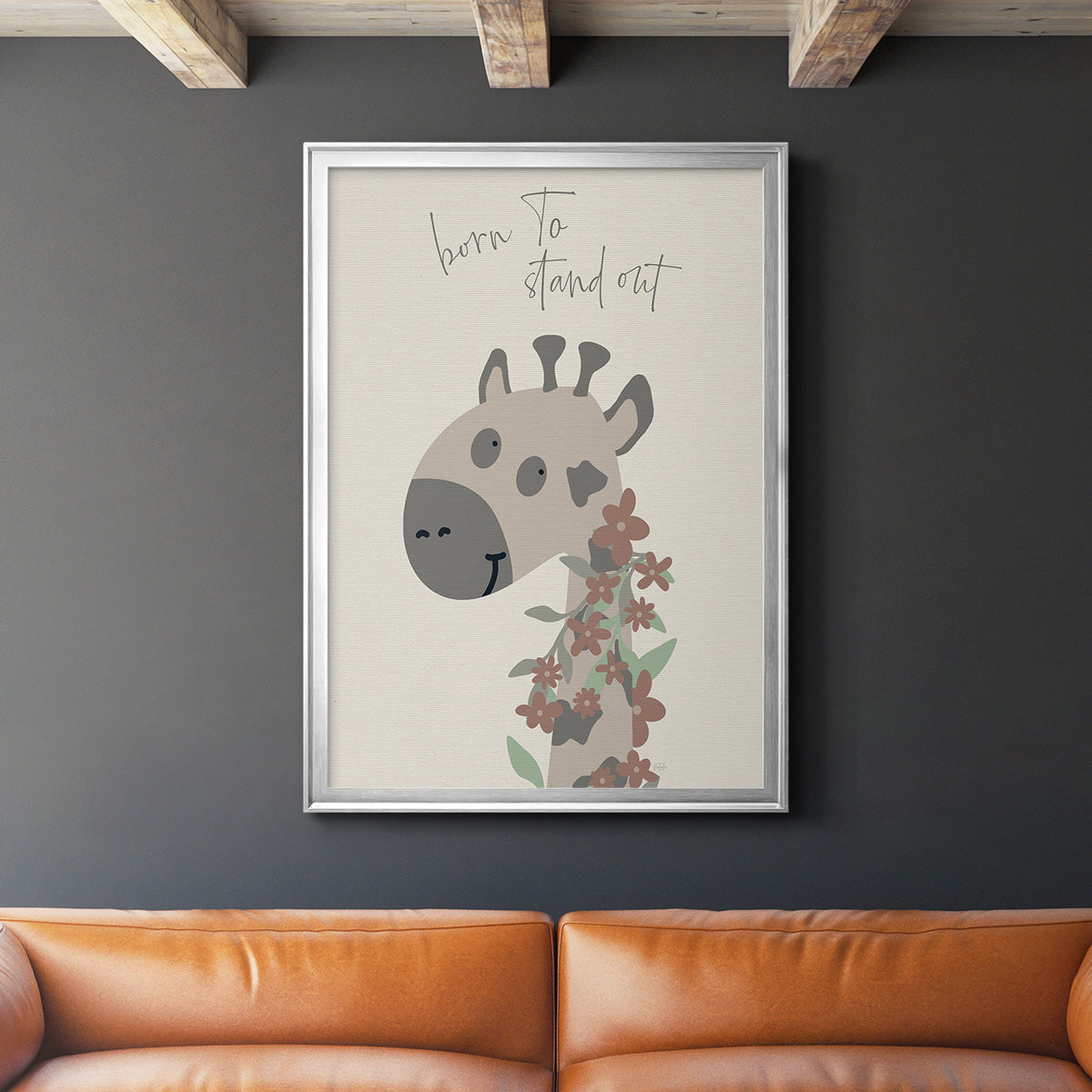 Born To Stand Out - Modern Framed Canvas Print