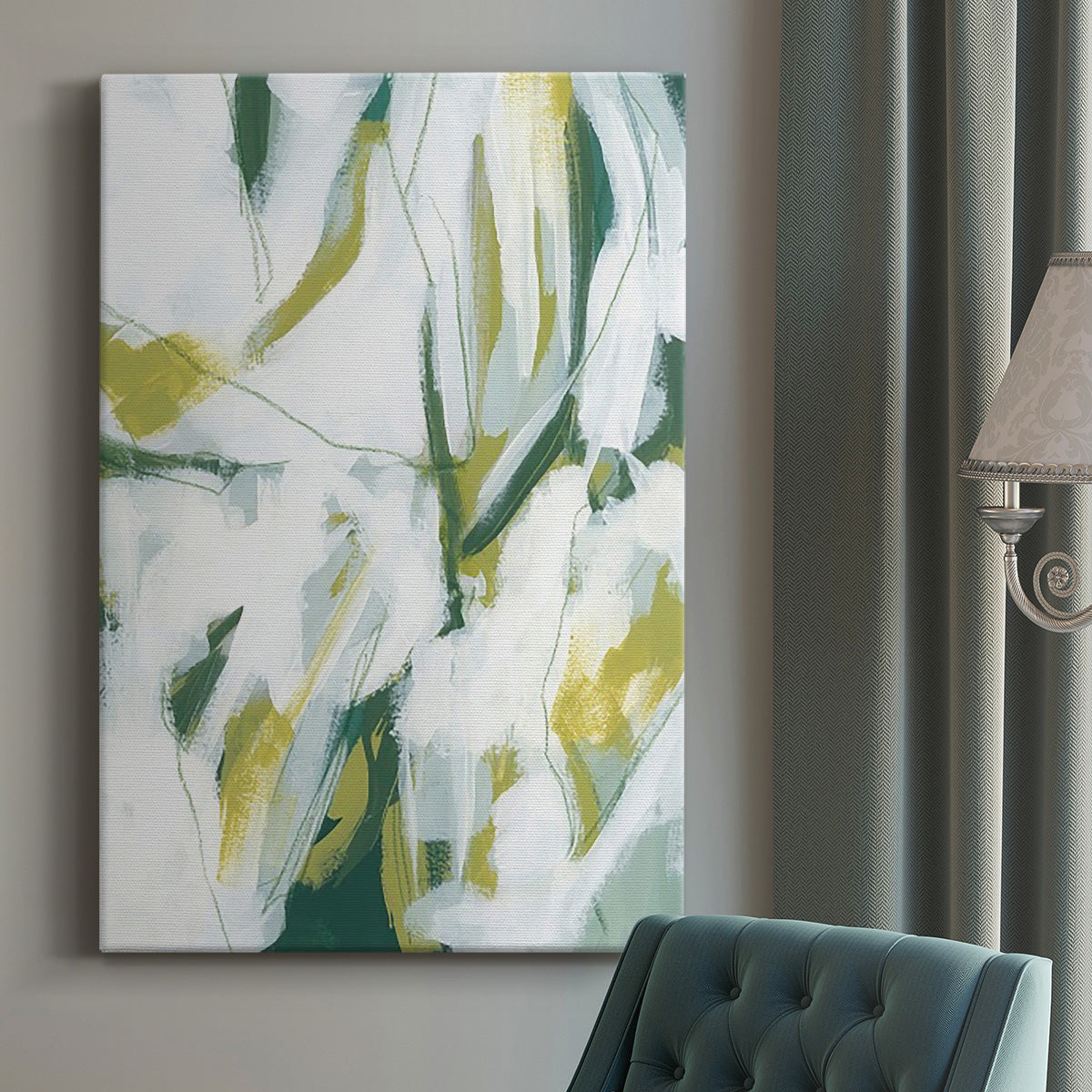 Emerald Ice I Premium Gallery Wrapped Canvas - Ready to Hang