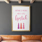 Little Lipstick - Modern Framed Canvas Print
