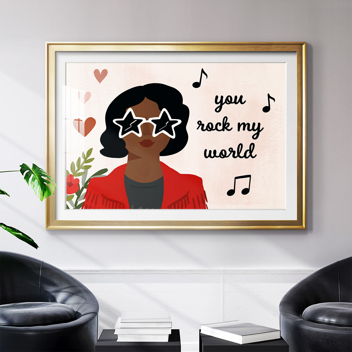 Darling Valentine Collection A - Modern Framed Art Print