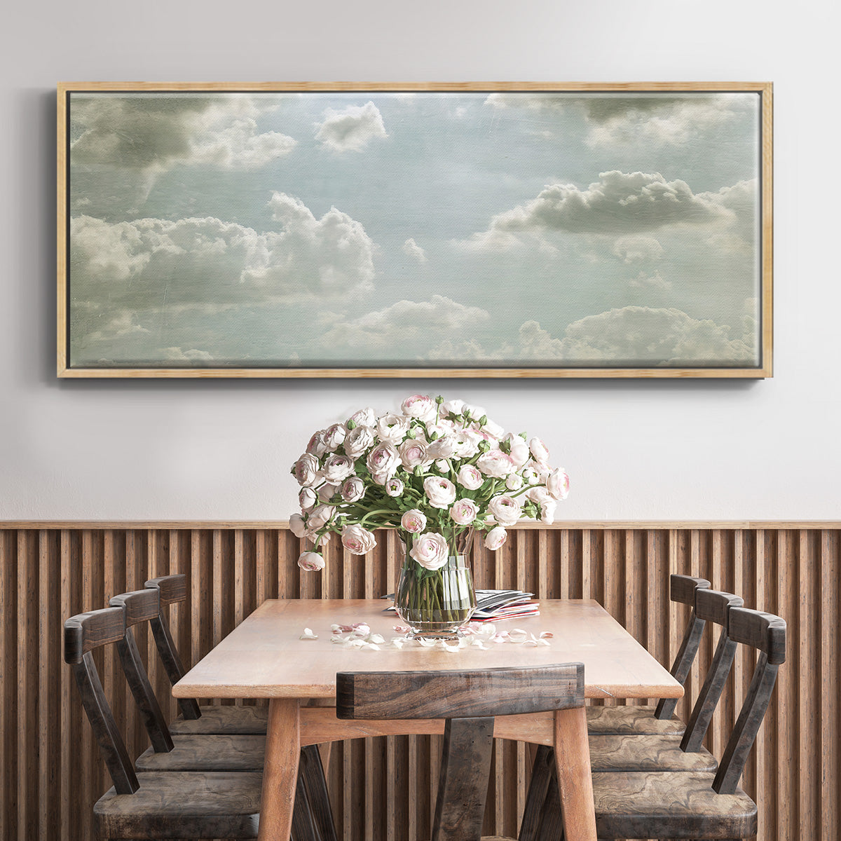 Sky Scrapers III - Floater Framed Canvas Print