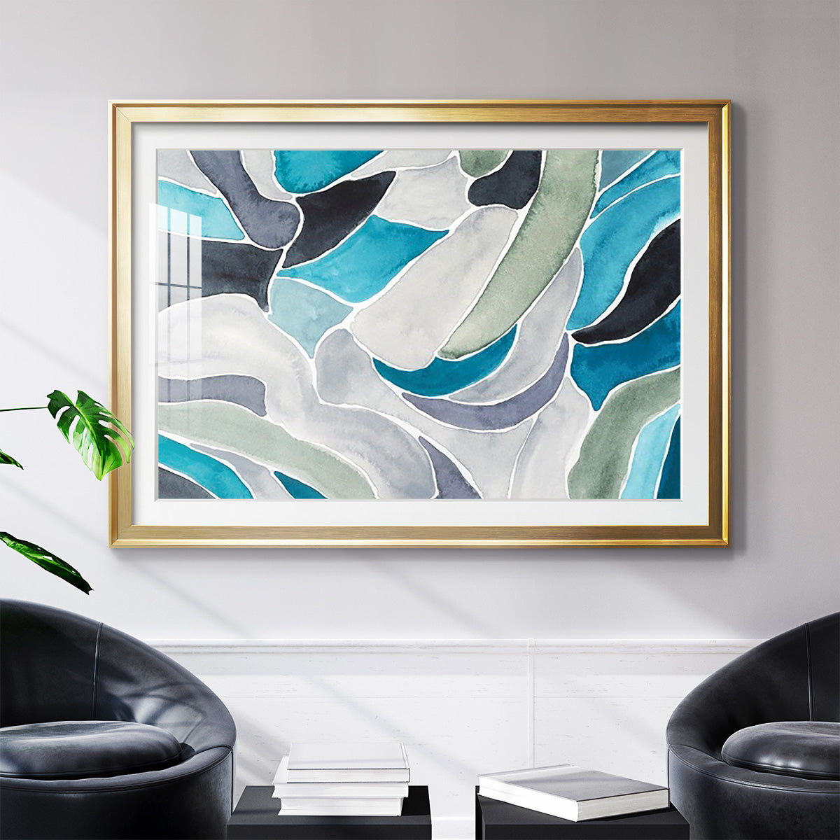 Subtle Billows I - Modern Framed Art Print