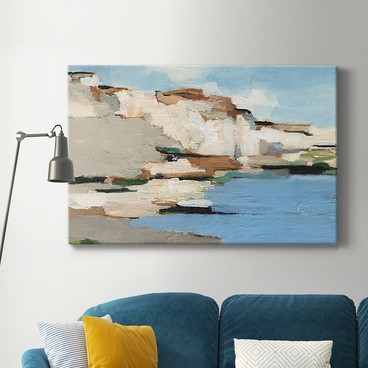 White Rock Cliffs I Premium Gallery Wrapped Canvas - Ready to Hang