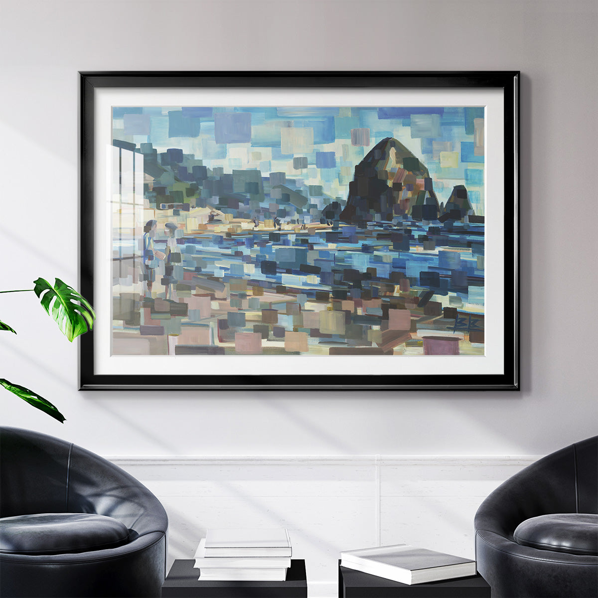 Evening in Cannon Beach - Modern Framed Art Print