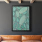 Blue Orbs II - Modern Framed Canvas Print