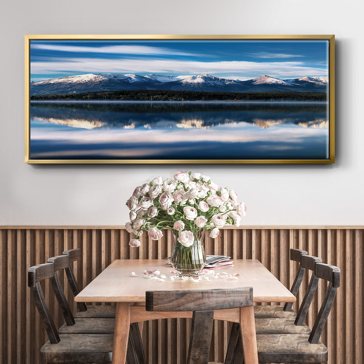 Pyramid Lake - Floater Framed Canvas Print