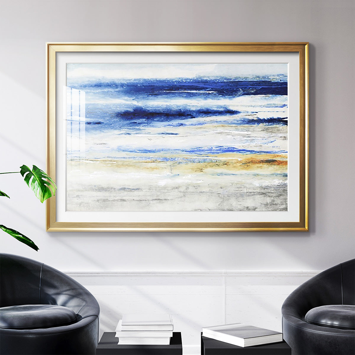 Choppy Seas I - Modern Framed Art Print