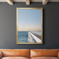 Day at the Pier - Modern Framed Canvas Print