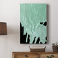 Teal Cascade I - Canvas Art Print