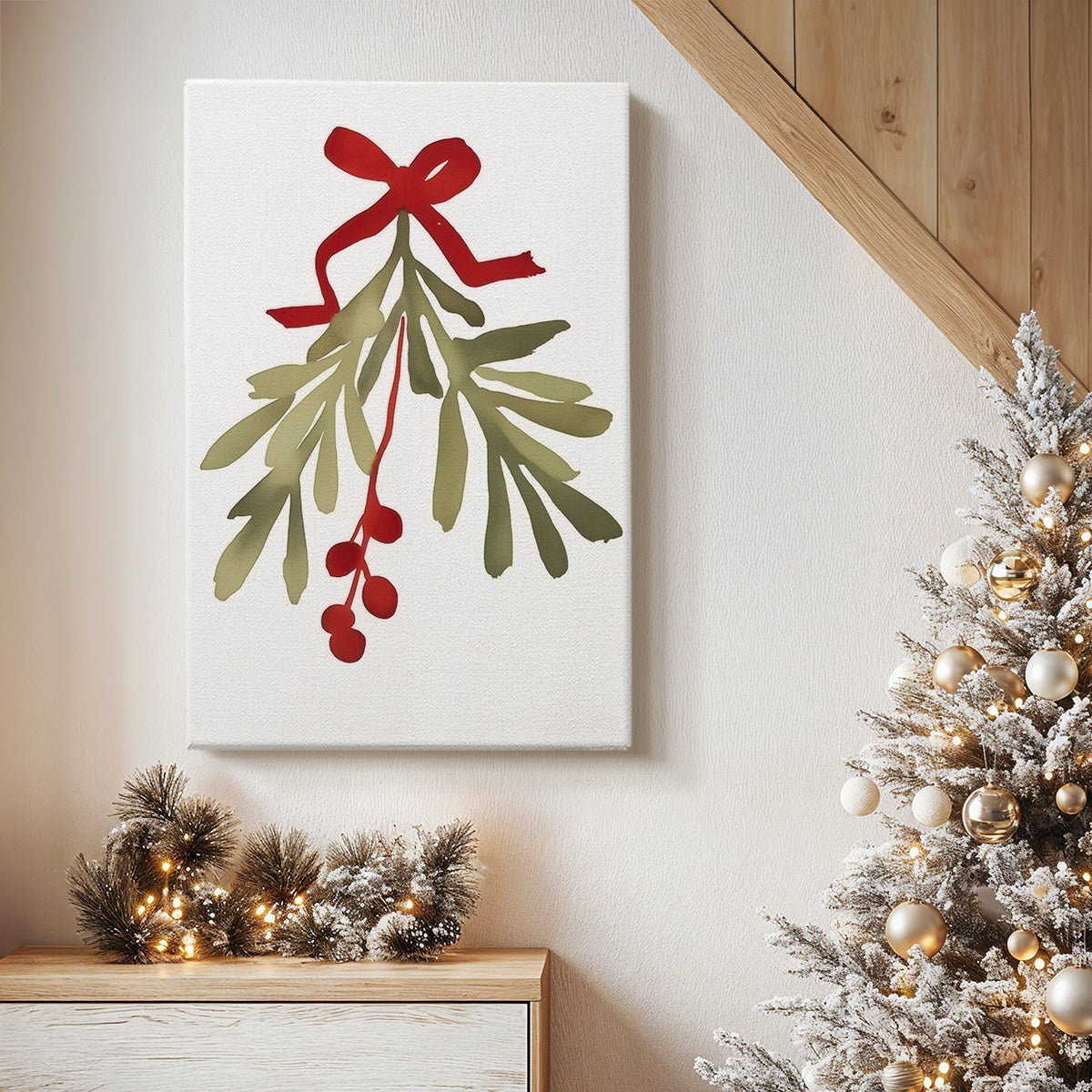 Silver Sleigh Serenade - Canvas Art Print