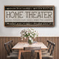 Home Theater - Floater Framed Canvas Print