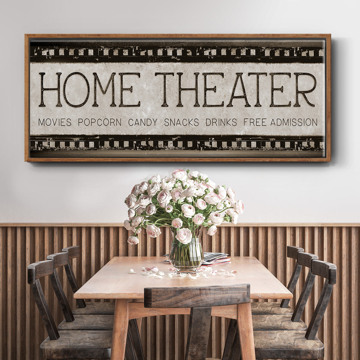 Home Theater - Floater Framed Canvas Print