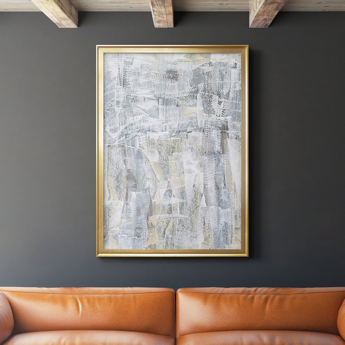 Ghost Town I - Modern Framed Canvas Print