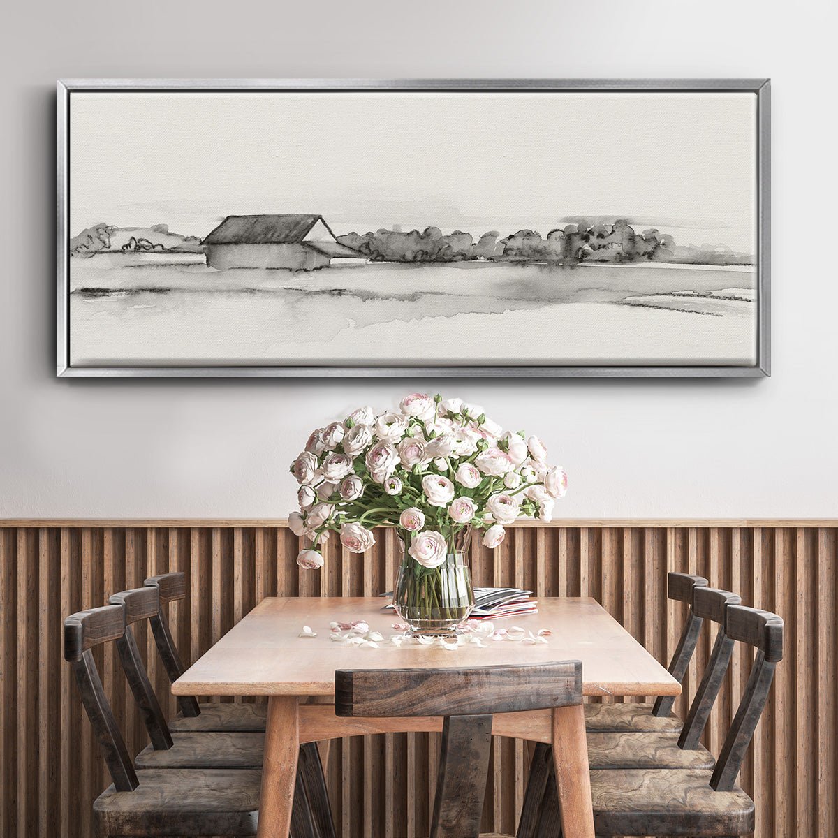 Wyeth Barn I - Floater Framed Canvas Print