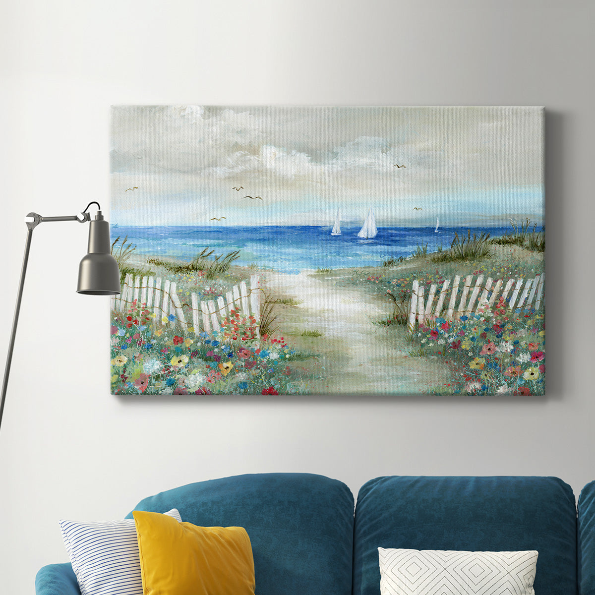 Coastal Garden Premium Gallery Wrapped Canvas - Ready to Hang