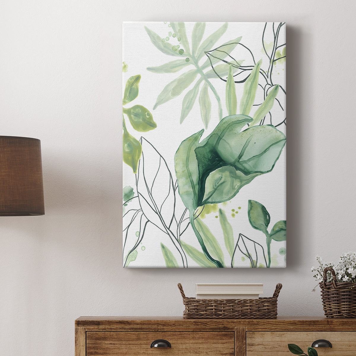 Tropical Palm Chorus II - Canvas Art Print