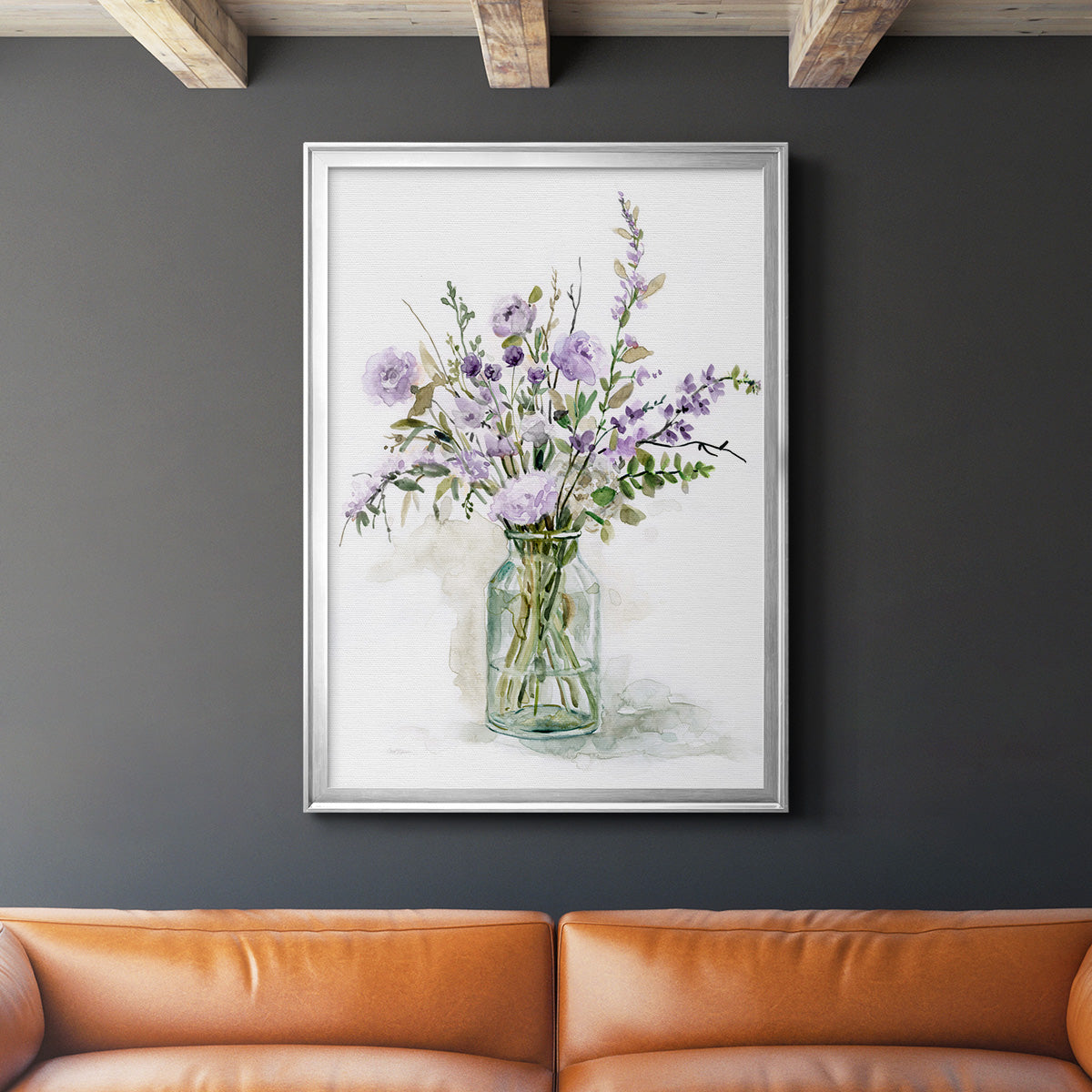 Purple Passion I - Modern Framed Canvas Print
