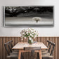 Solitary Tree - Floater Framed Canvas Print
