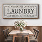Laundry Gathers - Floater Framed Canvas Print