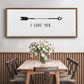 Love Arrow I - Floater Framed Canvas Print