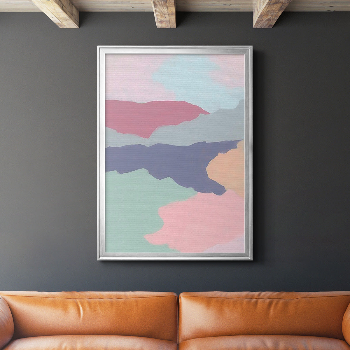 Desert Prism II - Modern Framed Canvas Print