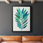 Palm Frond Flow II - Modern Framed Canvas Print