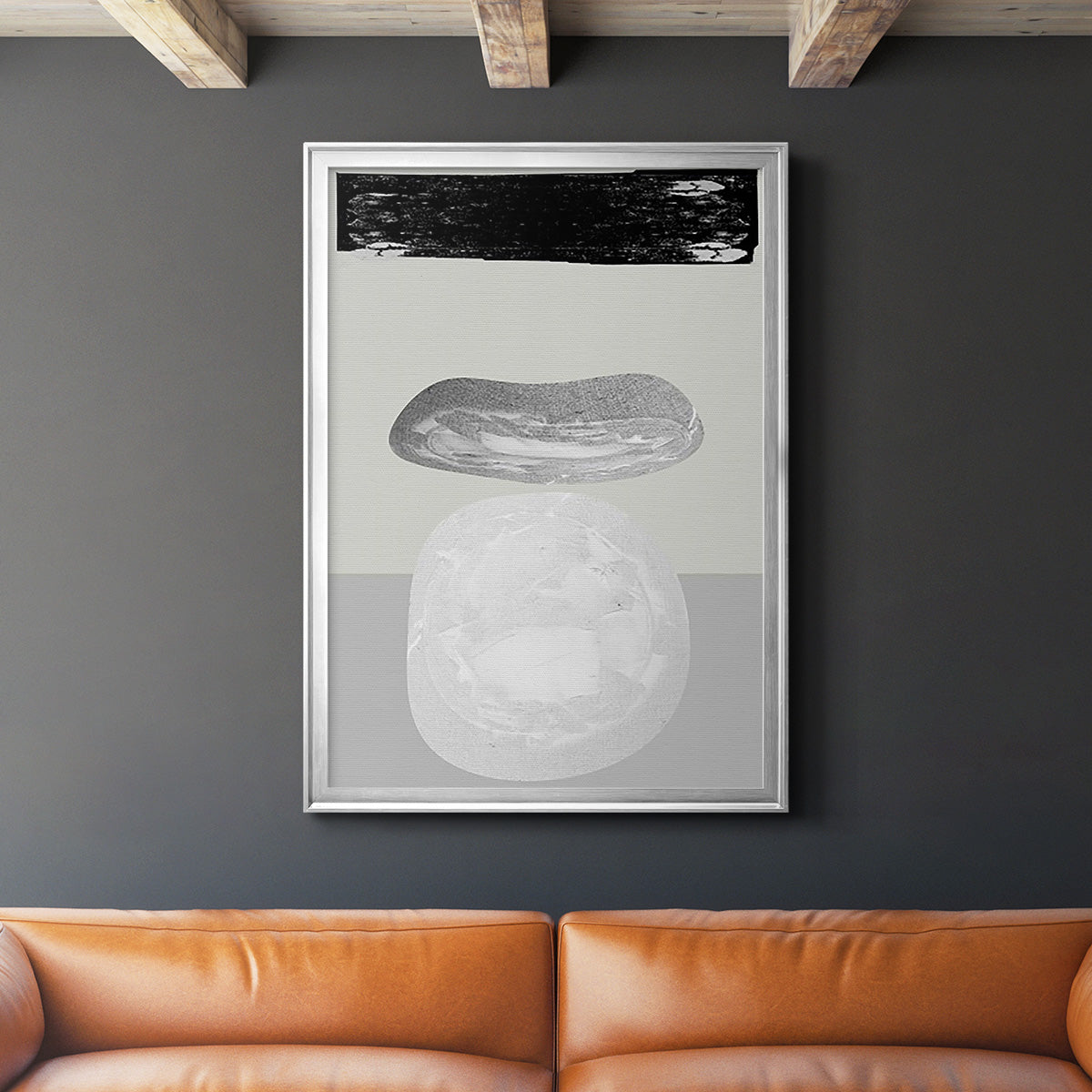 Eggy II - Modern Framed Canvas Print