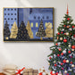 Holiday Night Collection A - Framed Gallery Wrapped Canvas in Floating Frame