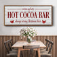 Hot Cocoa Bar - Floater Framed Canvas Print