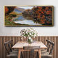Rowboat on the Seine at Jeufosse, 1884 - Floater Framed Canvas Print