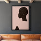 Pink Silhouette I - Modern Framed Canvas Print