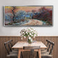 Road to Giverny in Winter, Sunset, 1885 - Floater Framed Canvas Print