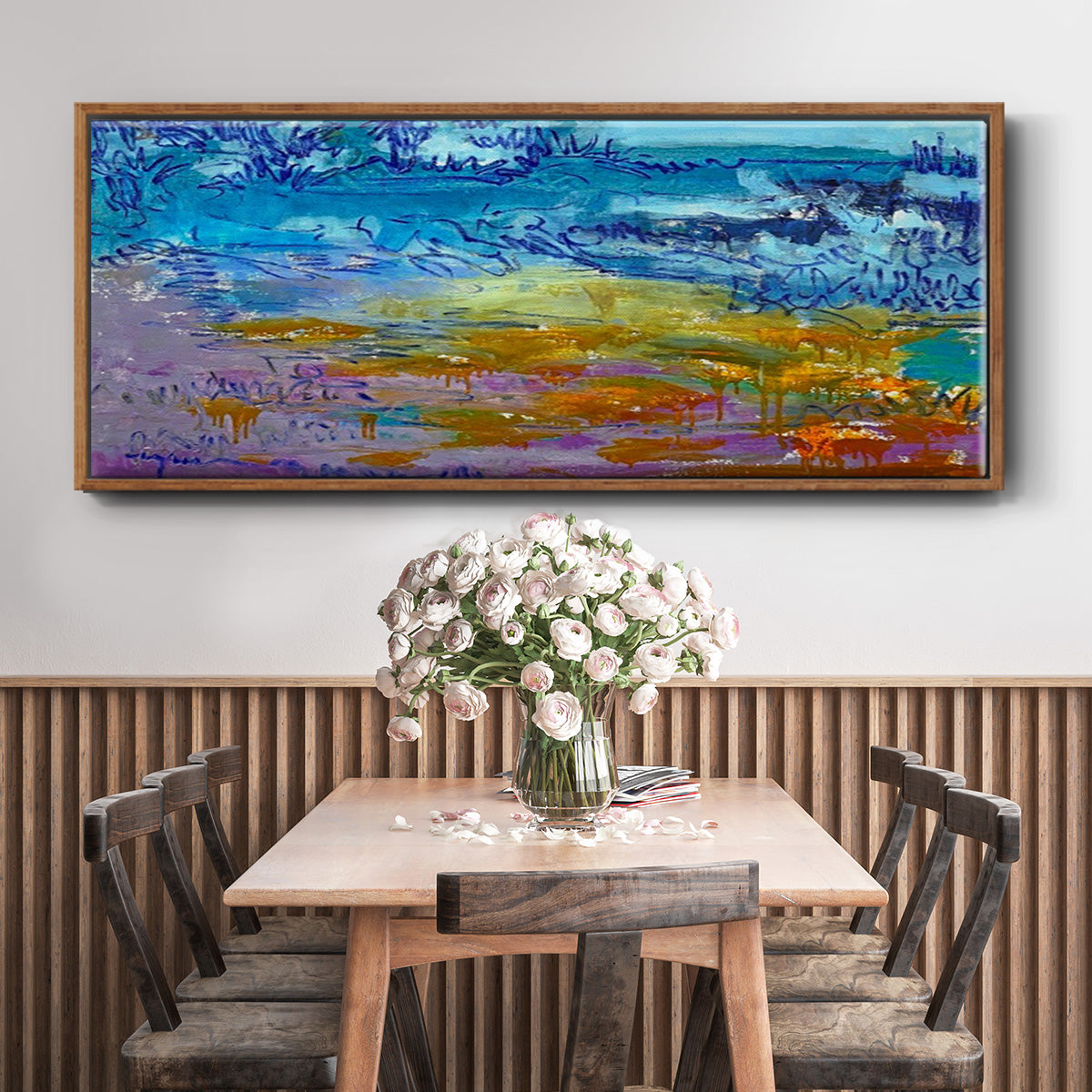 Dancing Heart - Floater Framed Canvas Print