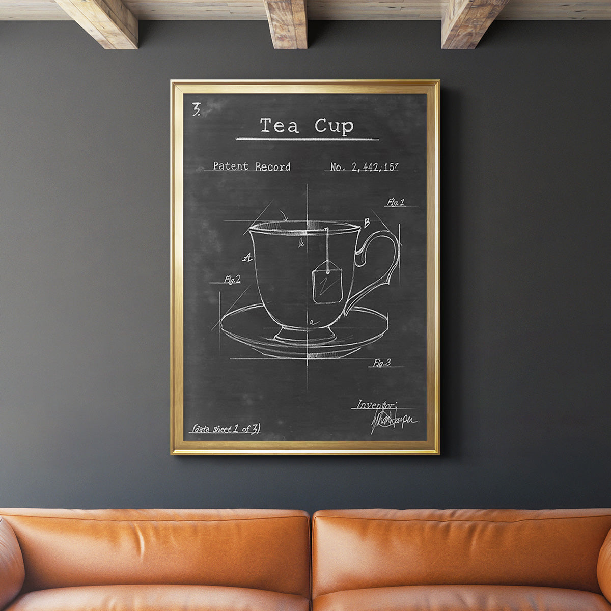 Morning Routine I - Modern Framed Canvas Print