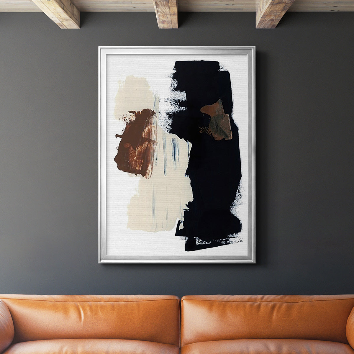 Goldenrod Patch II - Modern Framed Canvas Print