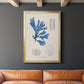 Blue Marine Algae VIII - Modern Framed Canvas Print