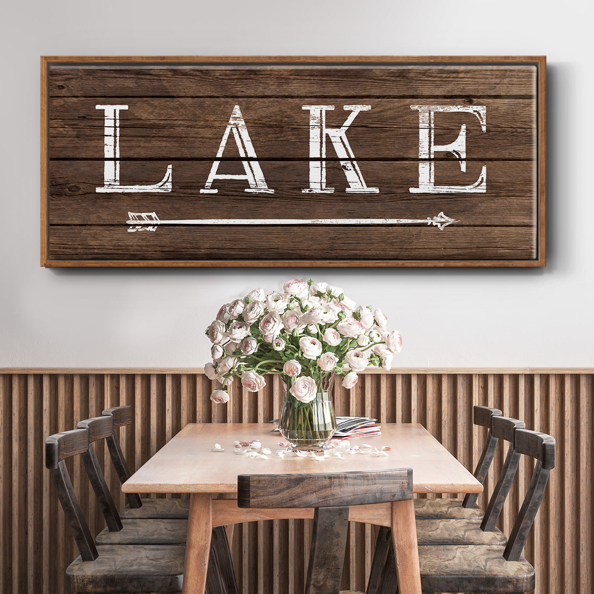 To the Lake - Floater Framed Canvas Print