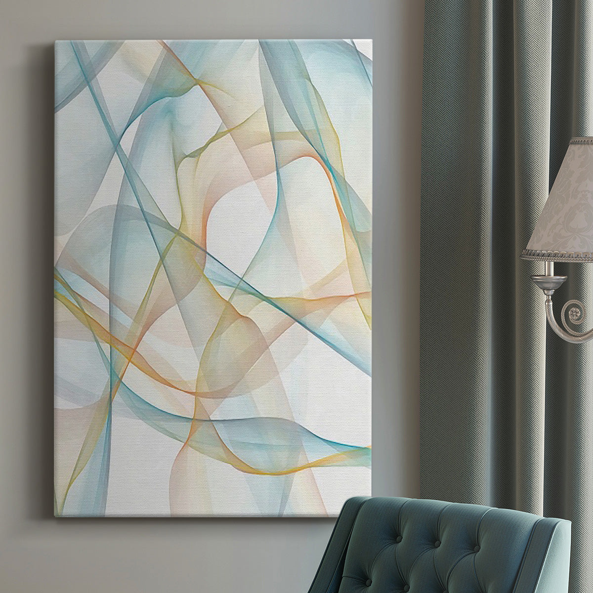 Curves and Waves III - Canvas Art Print