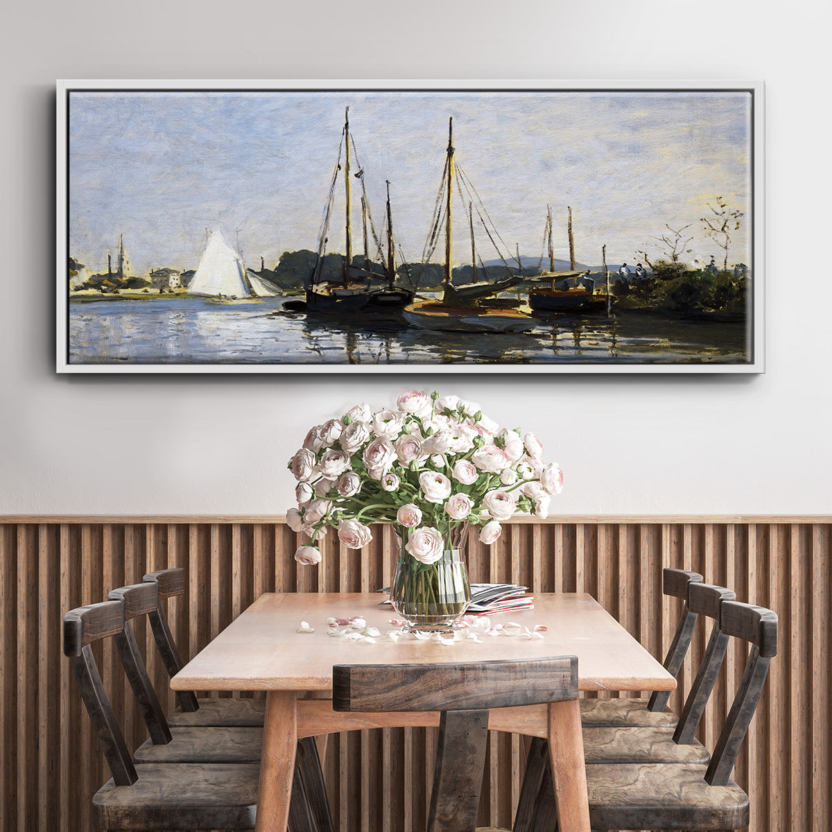 Pleasure Boats, 1872 - Floater Framed Canvas Print