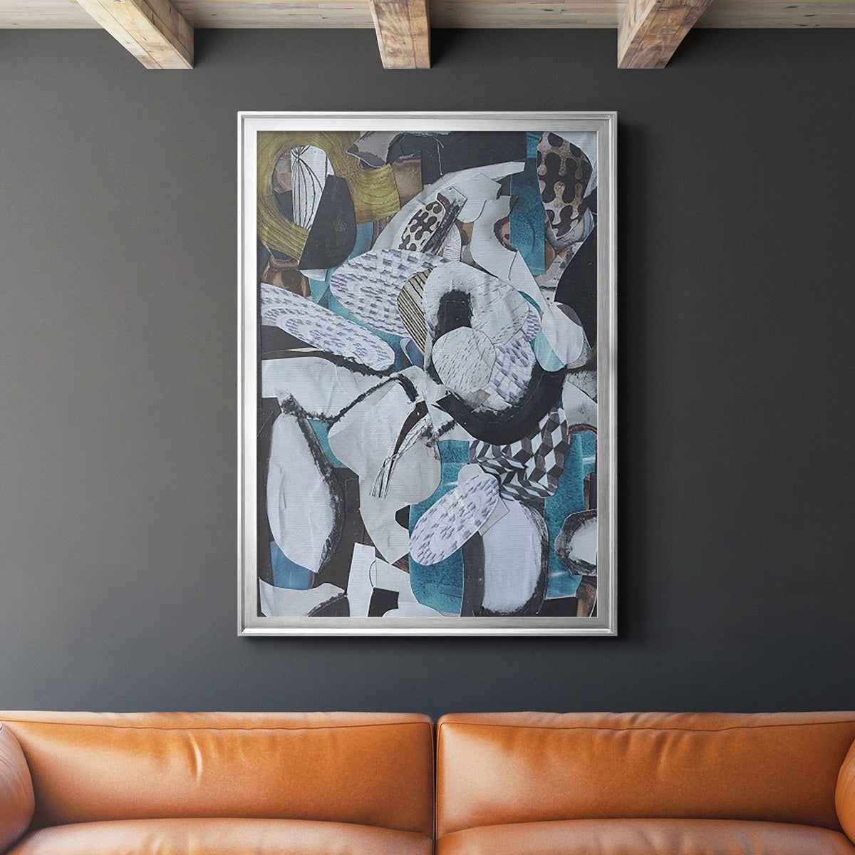 Hawaiian Beach Glass - Modern Framed Canvas Print
