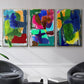 Brights Strokes I - Floater Framed Canvas Set