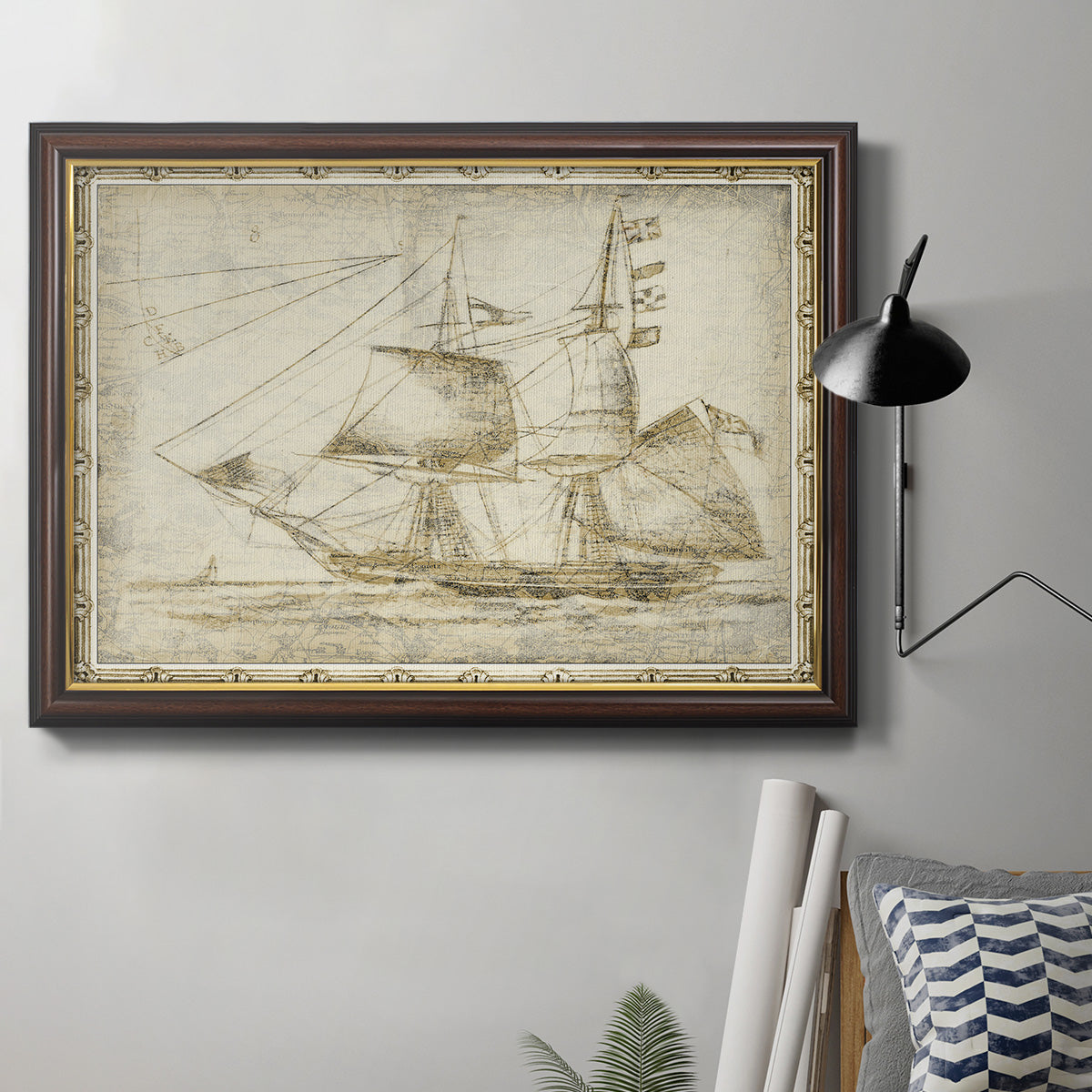 Ghost Ship II Premium Framed Canvas- Ready to Hang