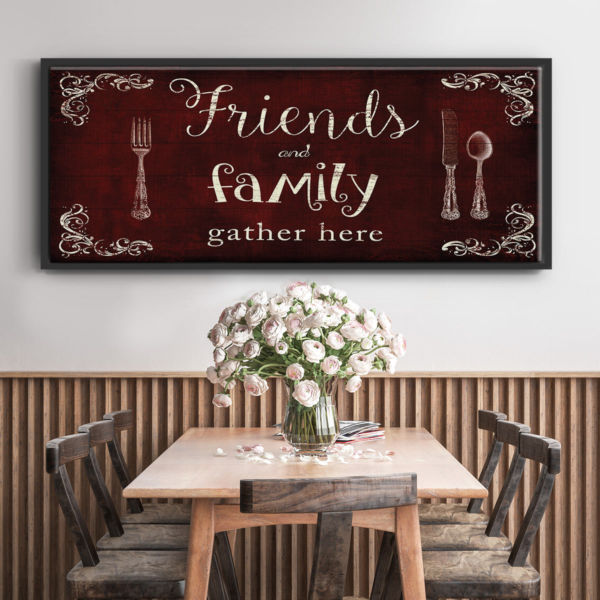 Friends and Family - Floater Framed Canvas Print