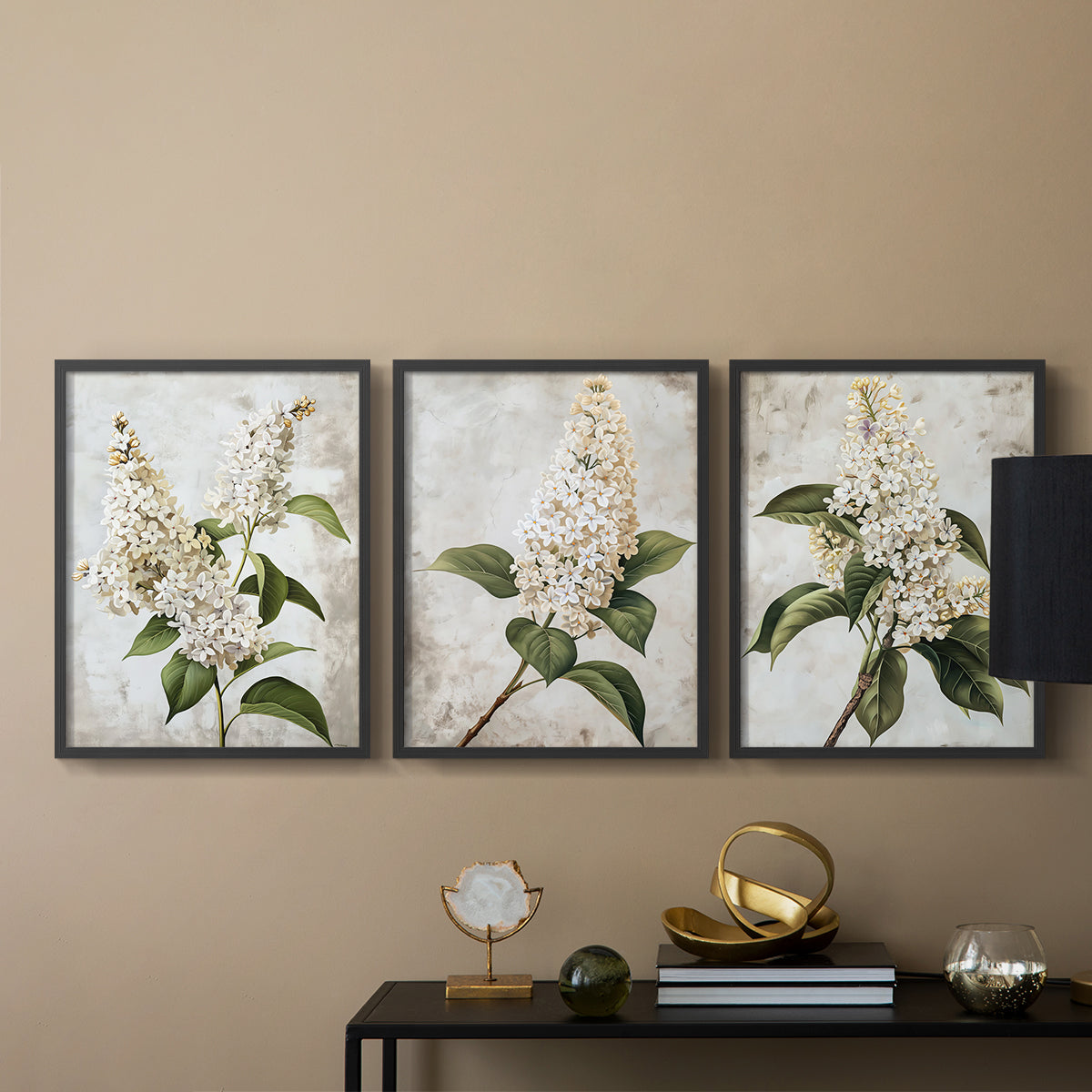 Floral Study Series LXXXVII - Restickable Framed Art Set