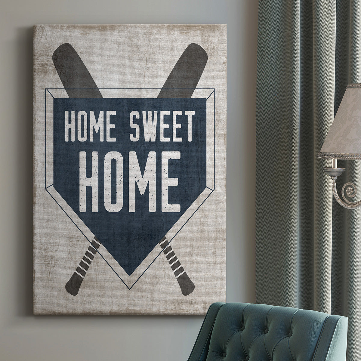 Home Sweet Home Base Premium Gallery Wrapped Canvas - Ready to Hang