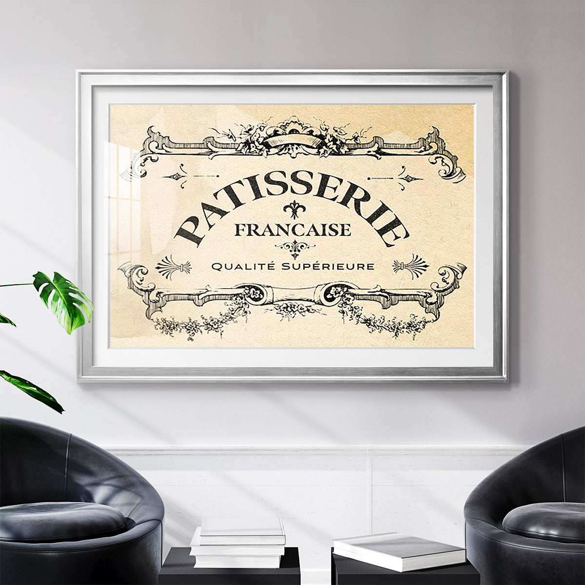 Antique French Label I - Modern Framed Art Print