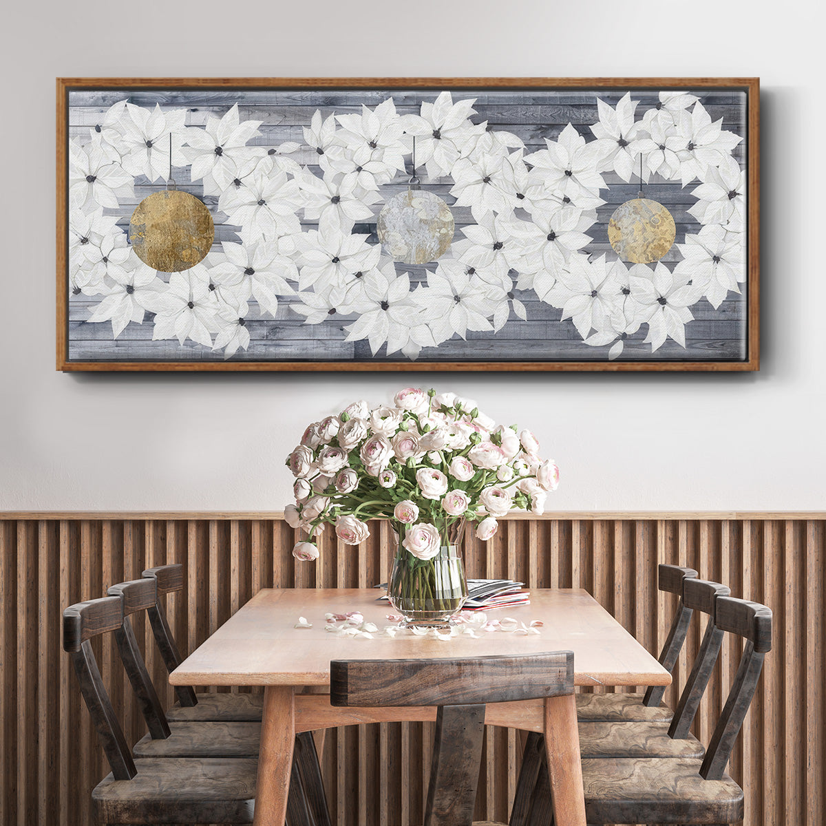 Sophisticated Christmas Collection H - Floater Framed Canvas Print