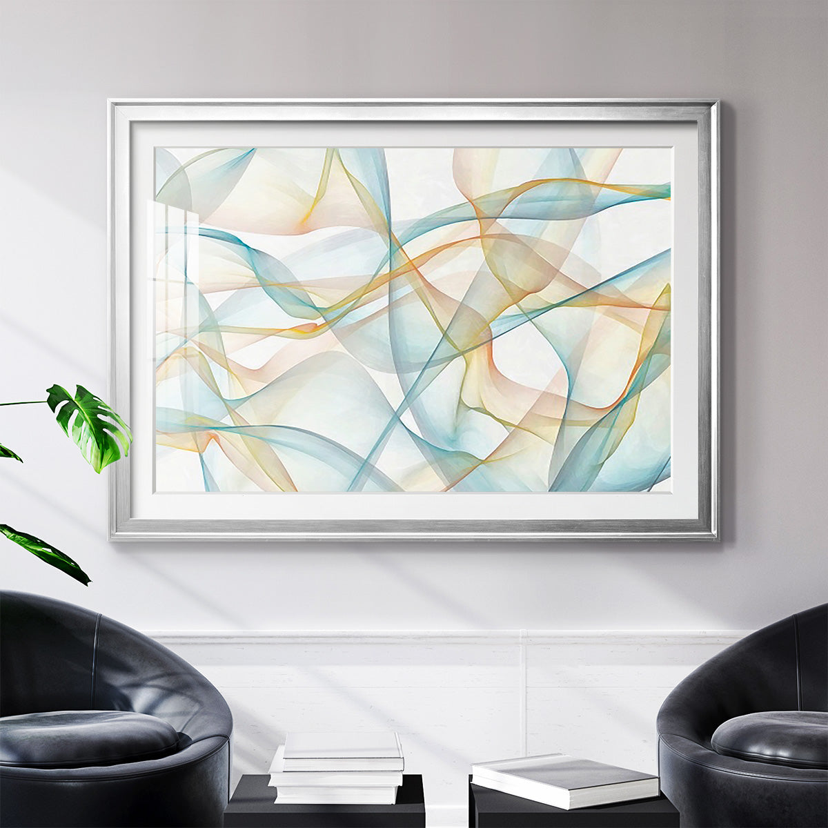 Curves and Waves VI - Modern Framed Art Print
